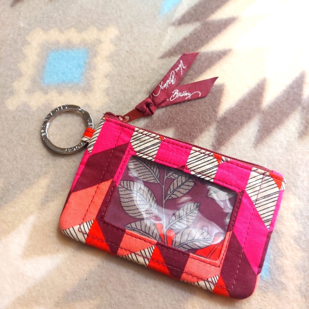 "Vera Bradley" Purple Microfiber ID Keyring